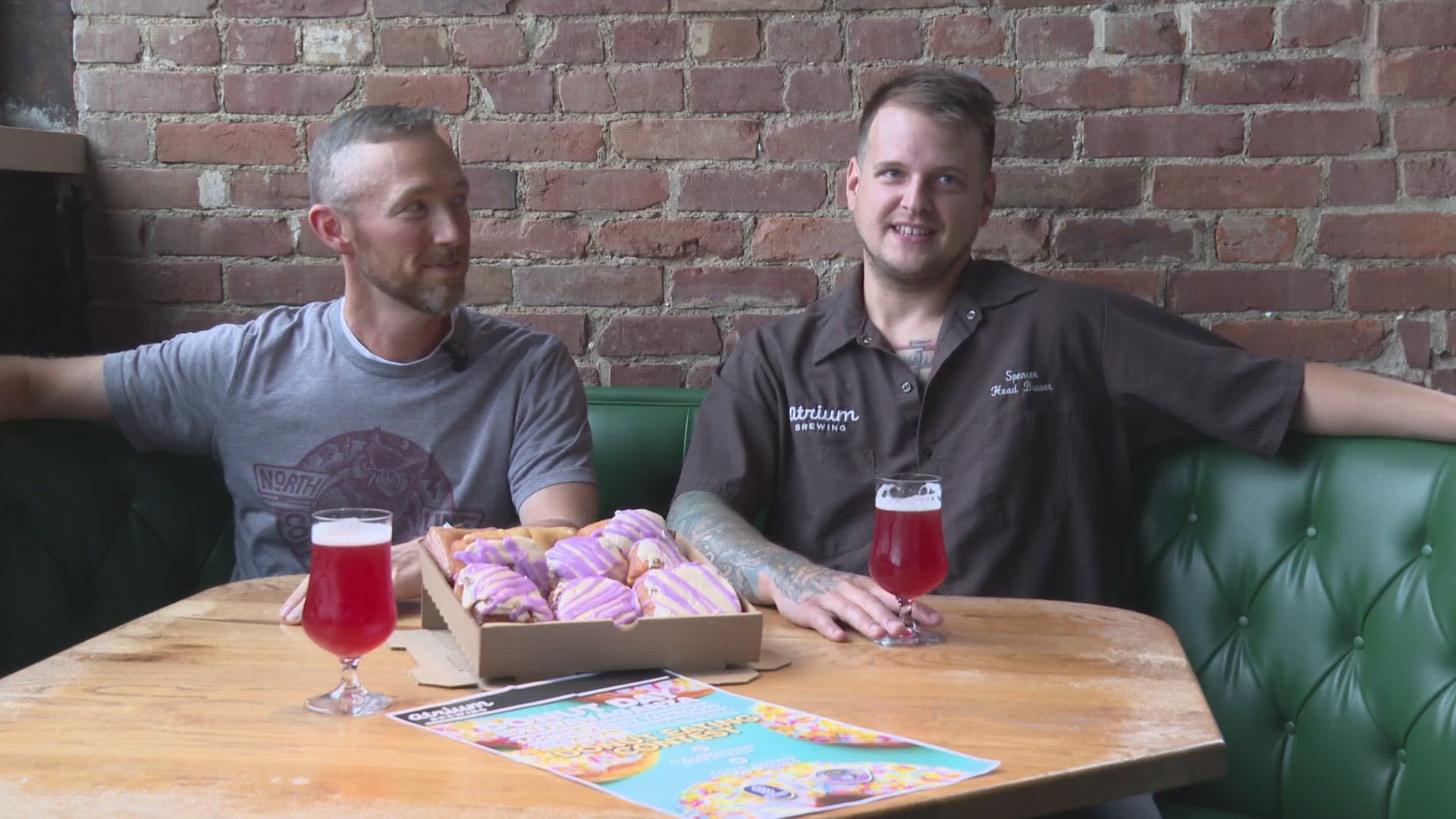 Local Louisville businesses are creating a French toast and blackberry-filled doughnut and a beer to match in honor of their anniversaries.