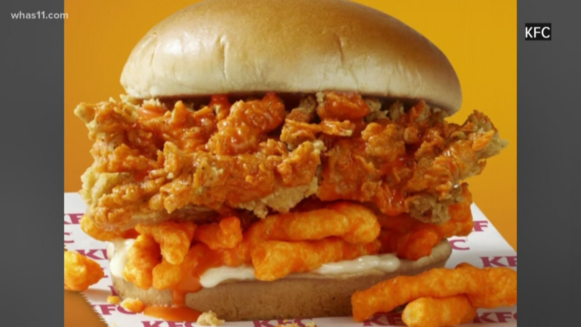Kentucky Fried Chicken is serving up a very unique sandwich. It is in the testing stage and only in three states.