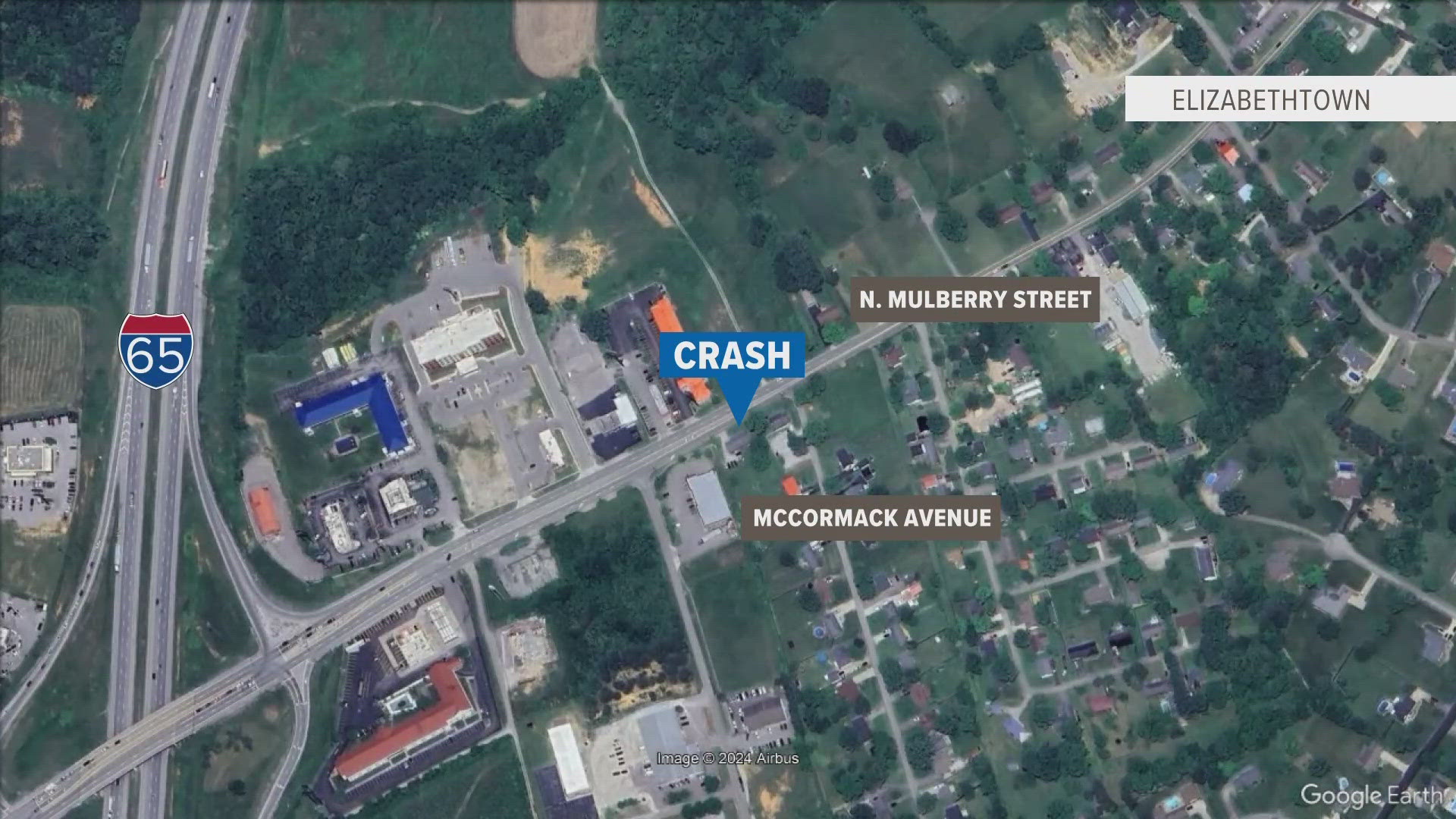 Four men in total were injured after a crash Tuesday night in Elizabethtown, Kentucky.