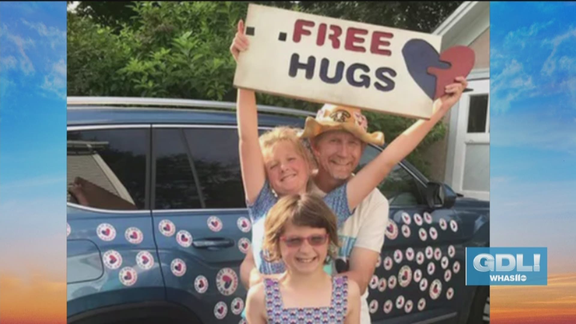 Billy Park is traveling the country with his wife and two daughters spreading the message of love and combating hate by offering free hugs. You can see more about their mission at HugOutHate.org.
