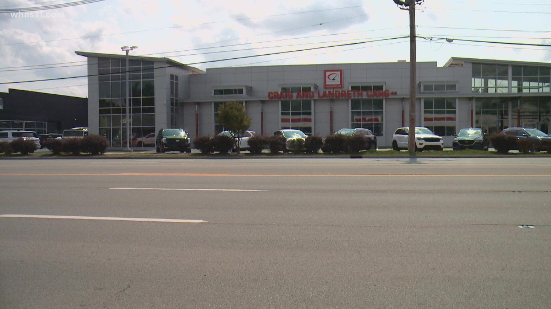 Oxmoor Toyota, Champion Chevrolet, BMW Louisville and Craig and Landreth among dealerships police say were targeted.