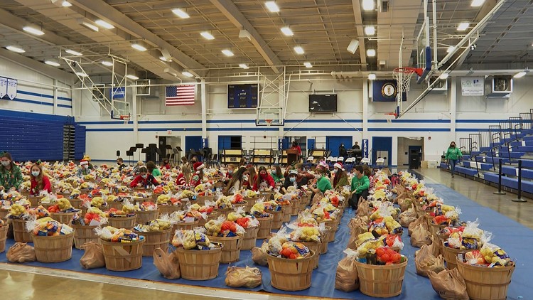 Eastern High School carries on tradition of packing holiday meal baskets for families in need