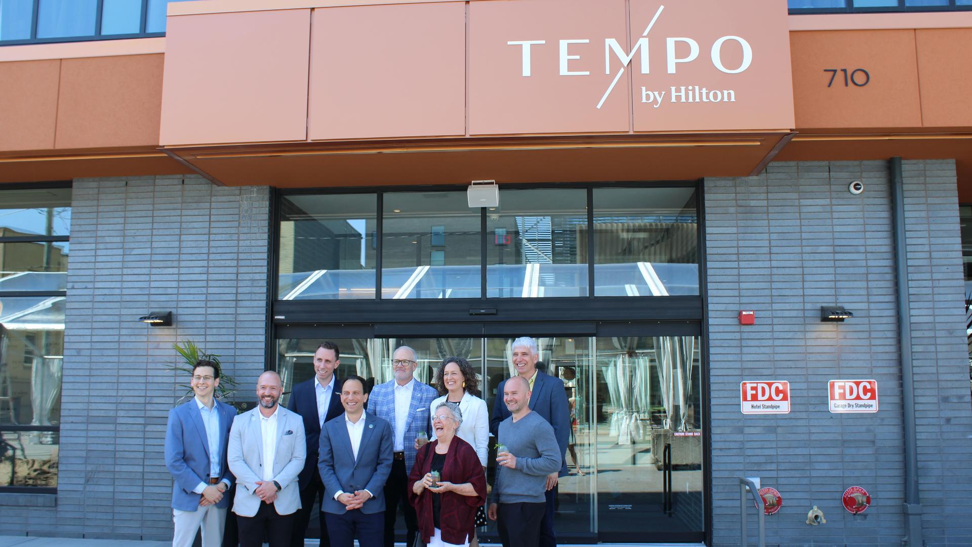 'Tempo' by Hilton is on East Jefferson Street and has 130 rooms, a private dining and event space, five exercise and wellness rooms, a cafe and a rooftop restaurant.