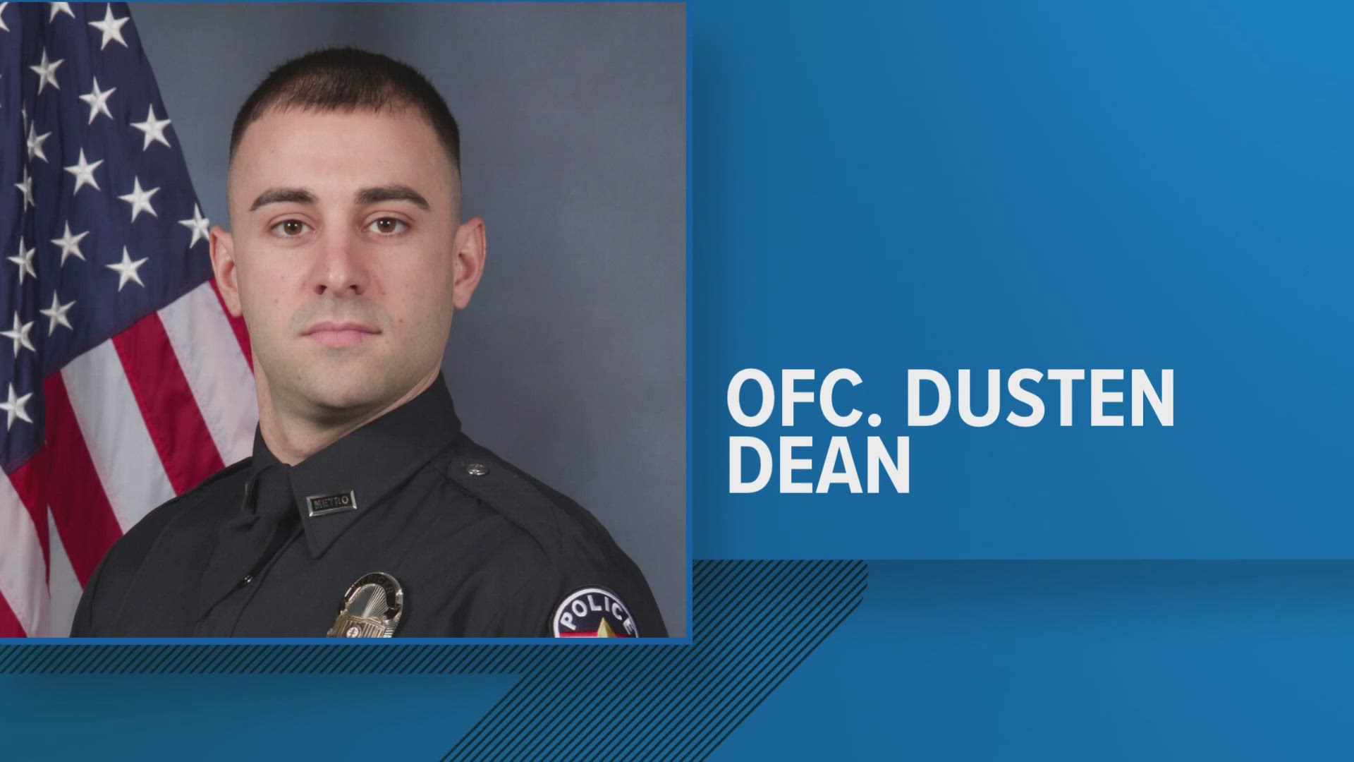 Officer Dusten Dean received a letter of reprimand for hitting a journalist with pepper balls during the protests over Breonna Taylor's death.