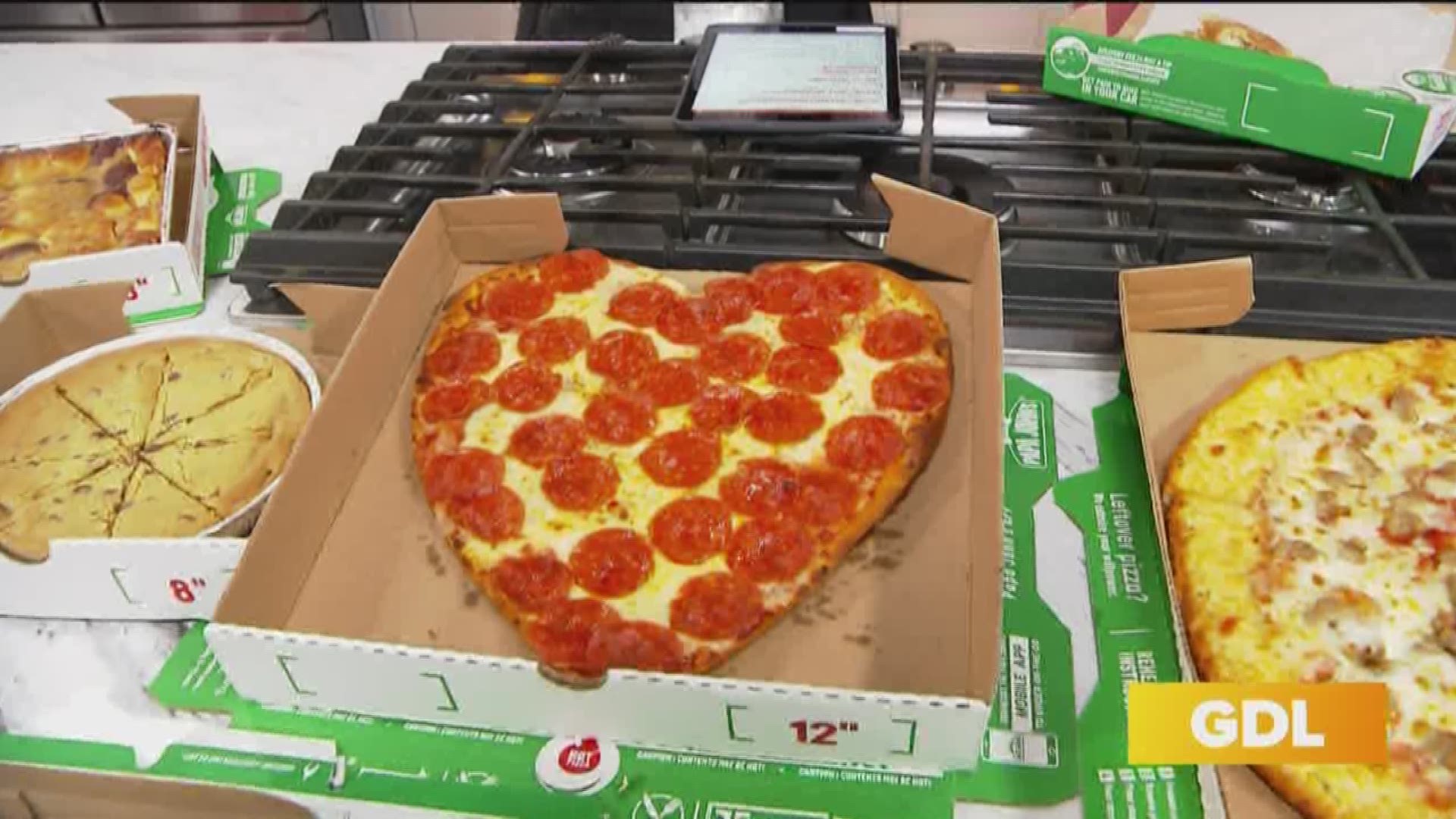 Love At First Bite Papa John S Heart Shaped Pizza Is The Perfect