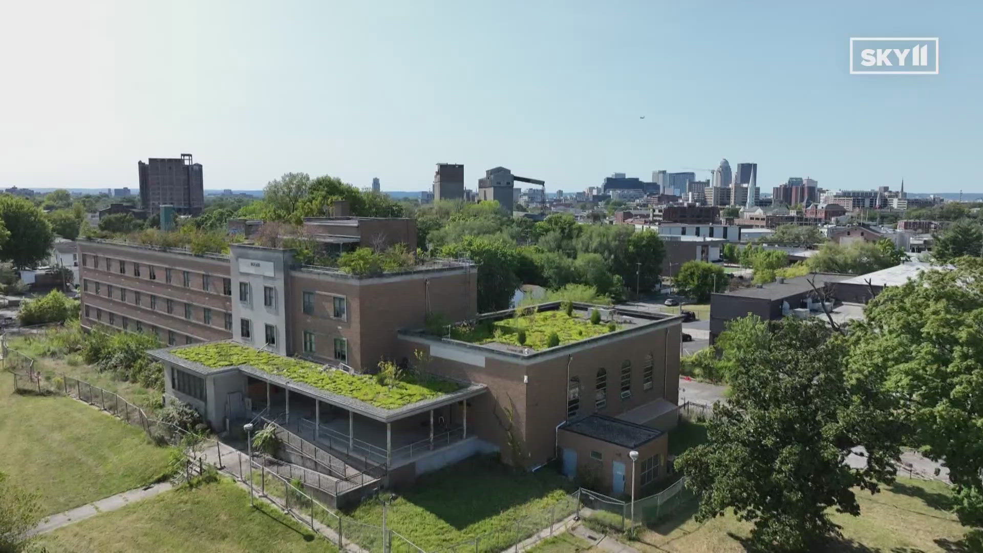 The old building is the original 1924 Kentucky Baptist Hospital campus.