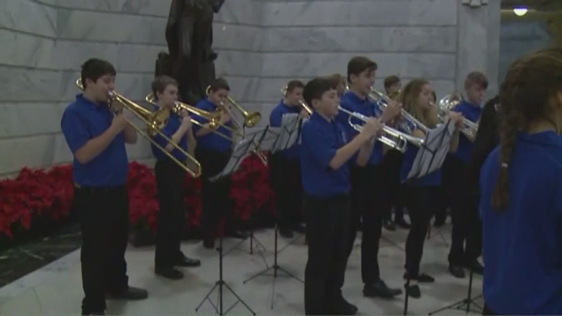 Oldham Co. middle school band, choir perform in Capitol rotunda