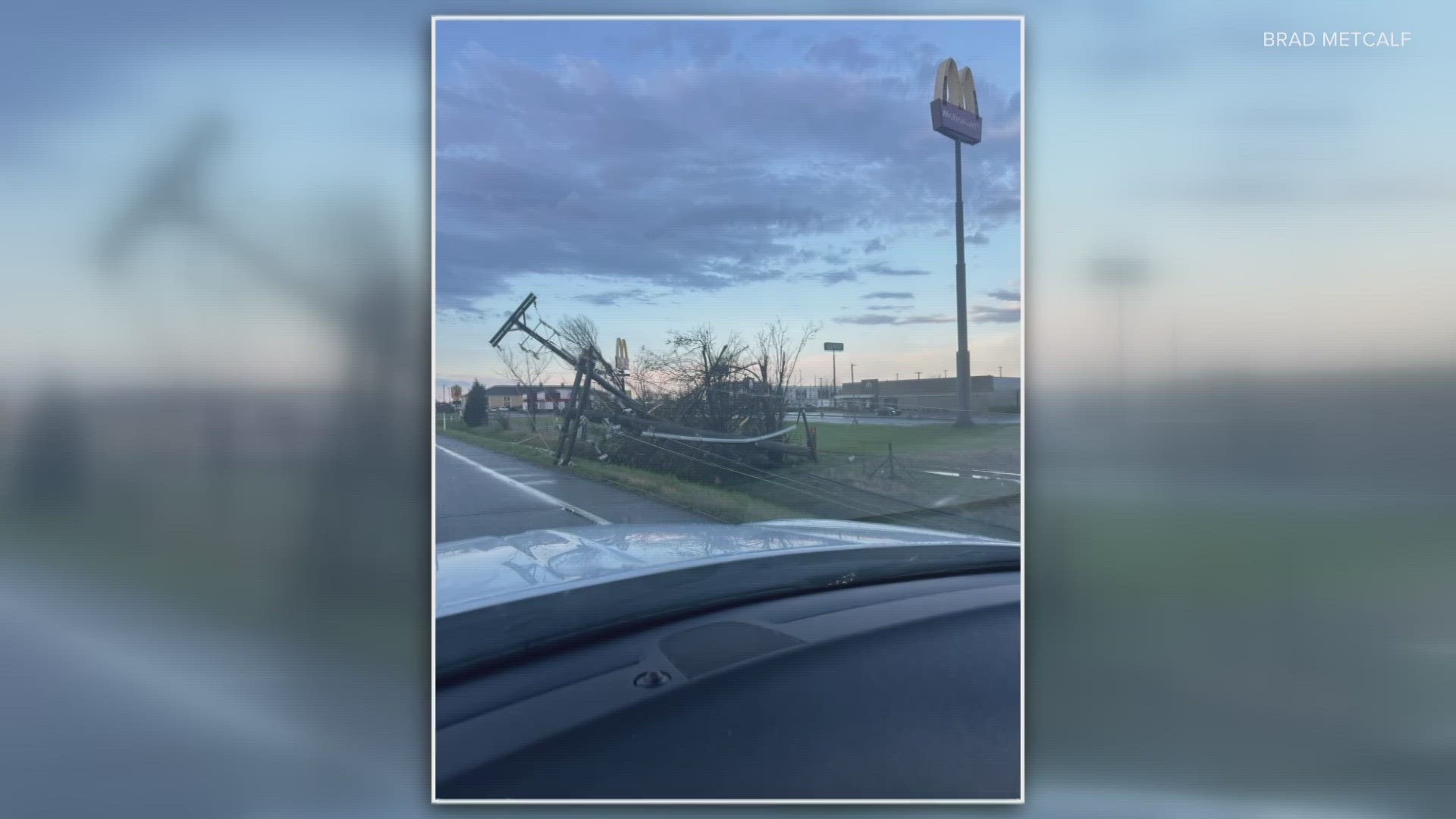 Nelson County Emergency Management shared photos after storms rolled through Tuesday morning.