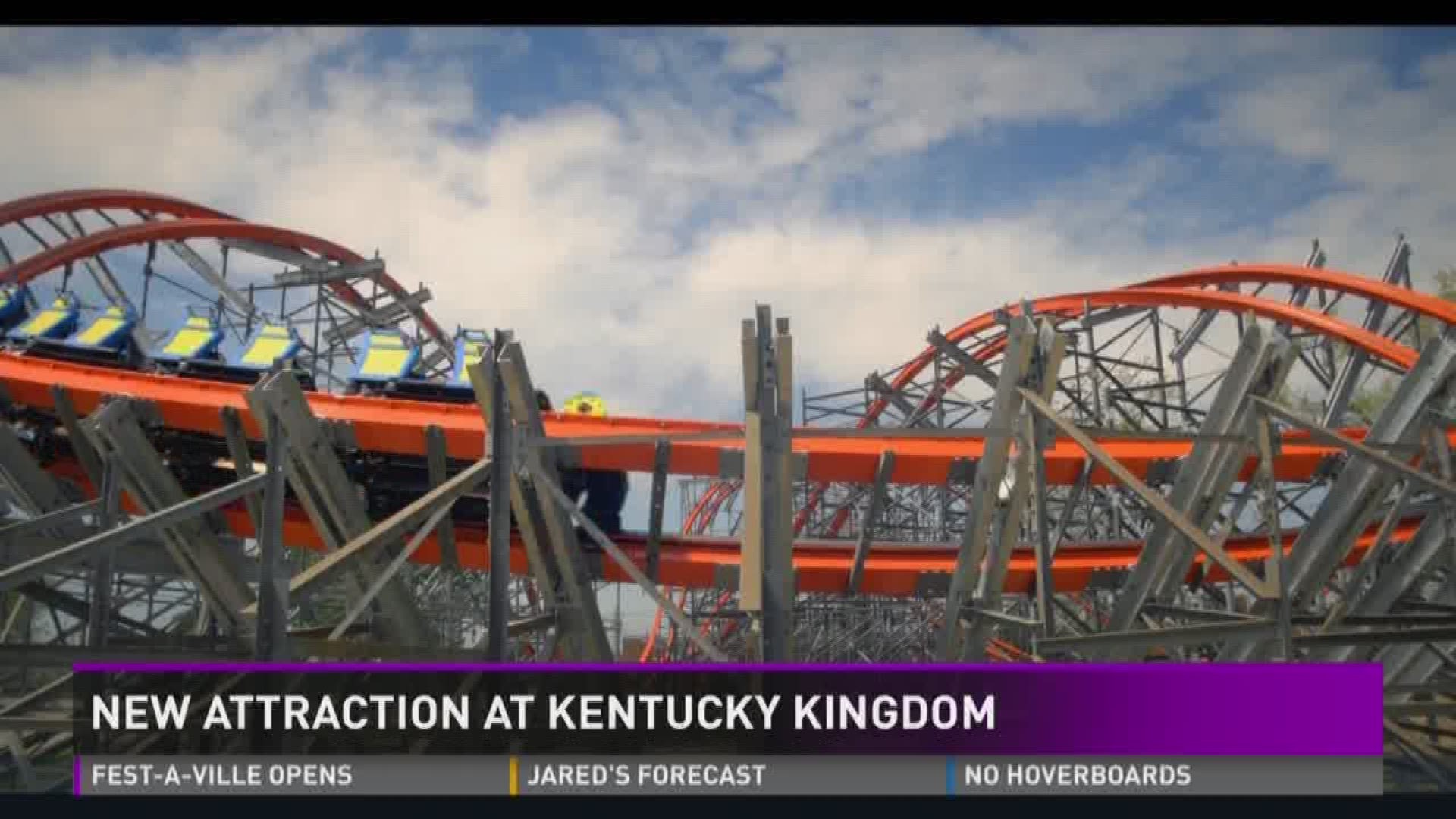 Ky. Kingdom opens new roller coaster