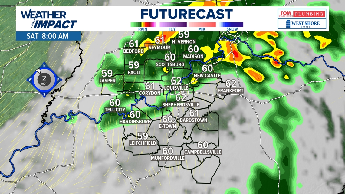 Heavy rain, thunderstorms possible in Kentucky and Indiana | FULL ...