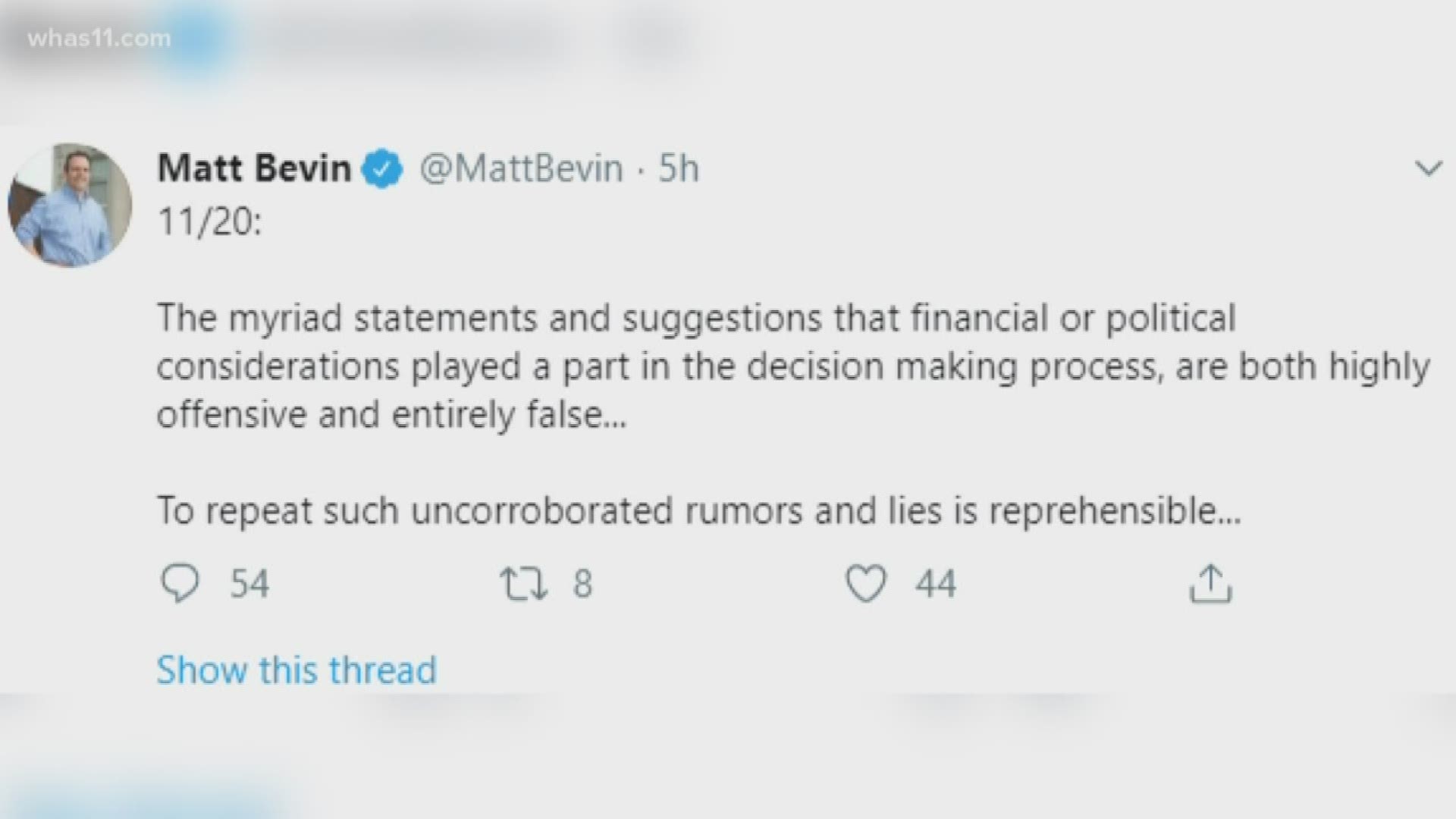 Some are calling for Bevin's pardons to be investigated.