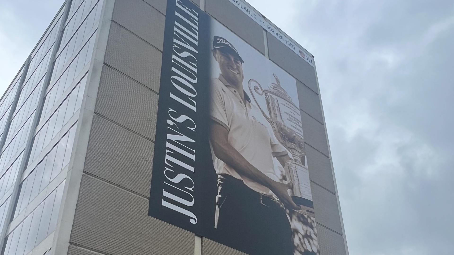 PGA star Justin Thomas receives Louisville Hometown Hero banner ...