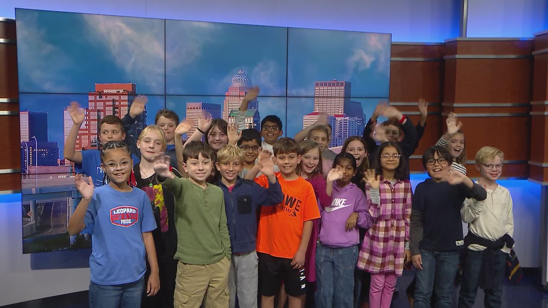 Students from Lowe Elementary visited the WHAS11 News studio on Friday.