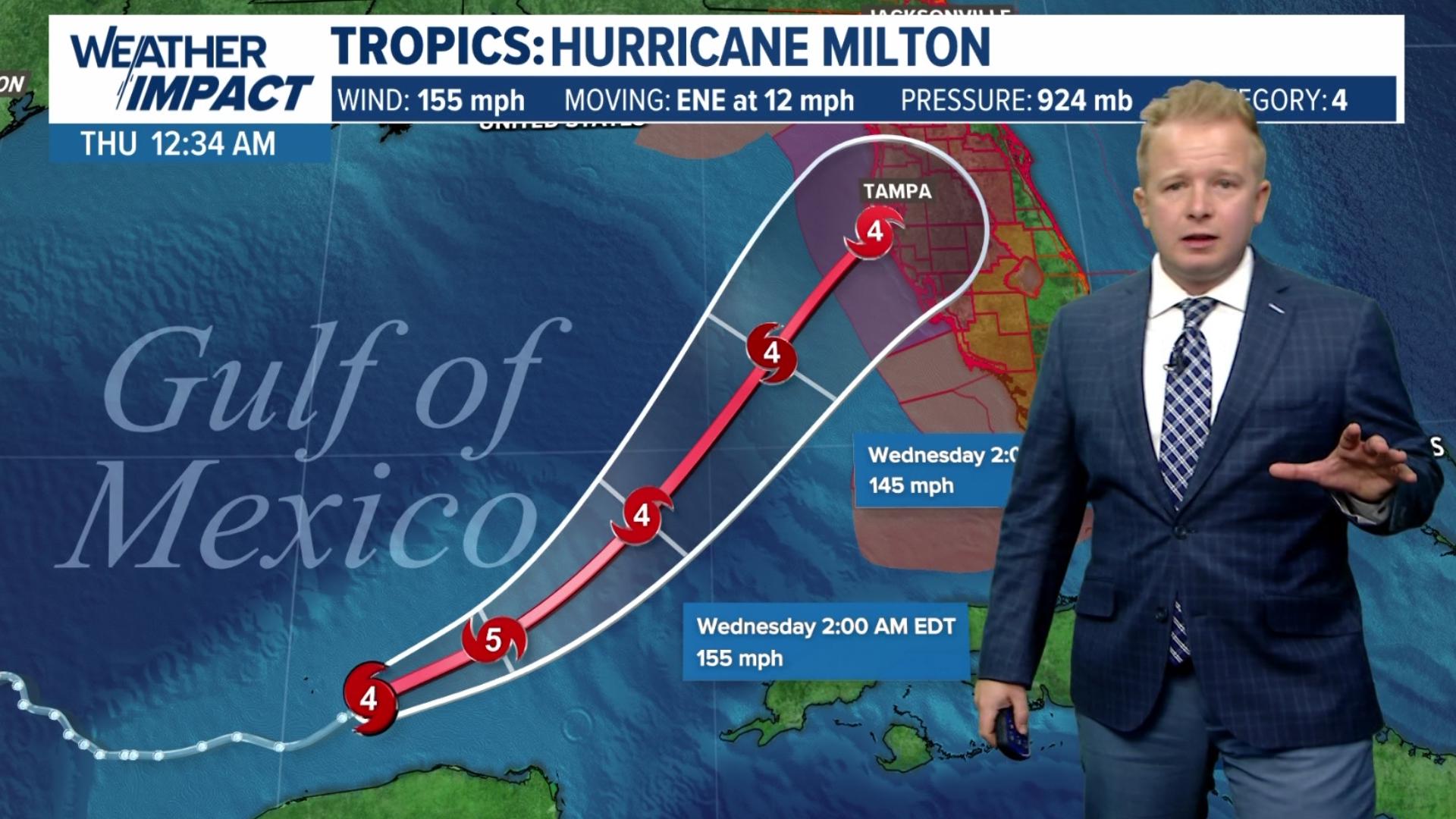 Though Milton was downgraded to a Category 4 Tuesday morning, the hurricane remains dangerous.