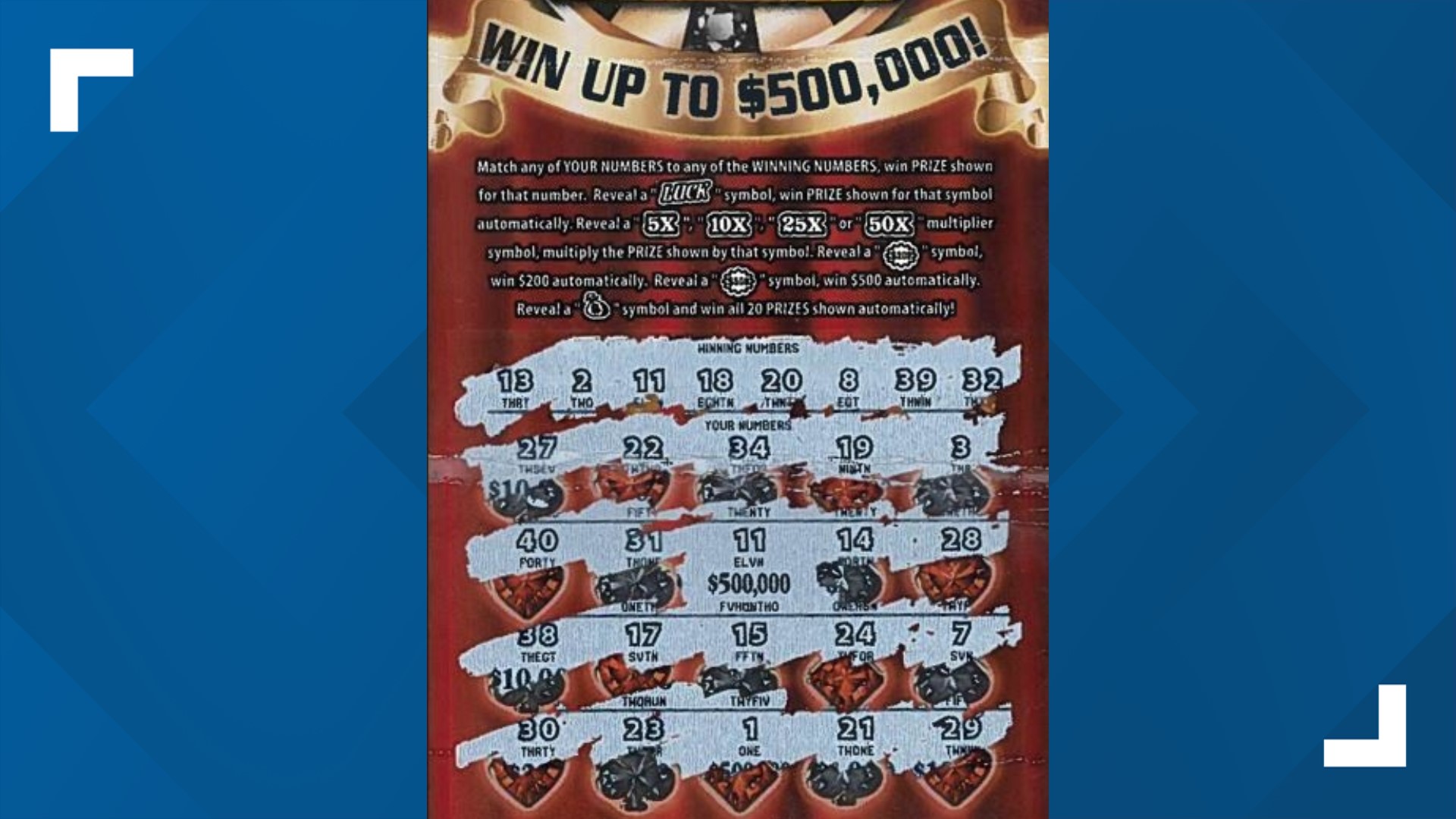 Somerset man wins 500K with Kentucky Lottery scratchoff ticket