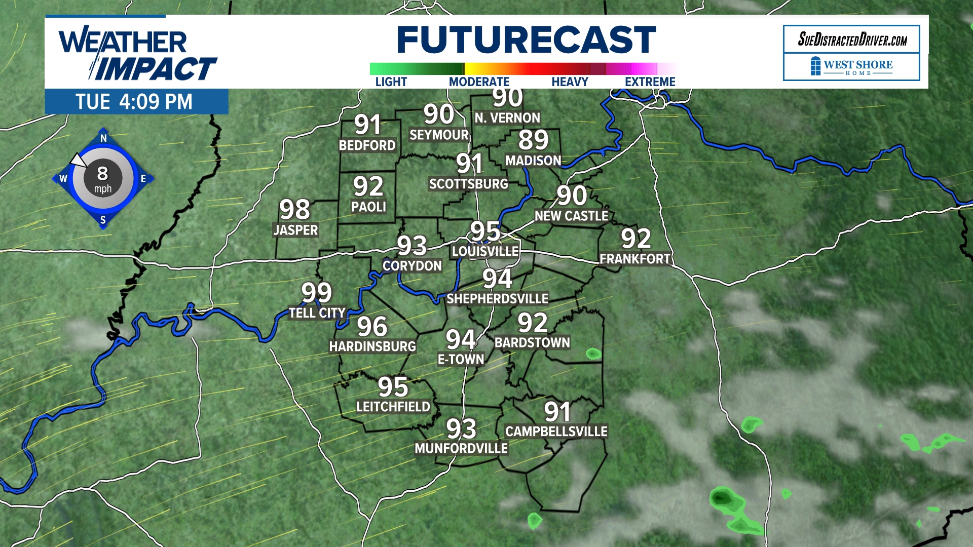 Strong storms possible in Louisville on Monday; Latest timeline ...