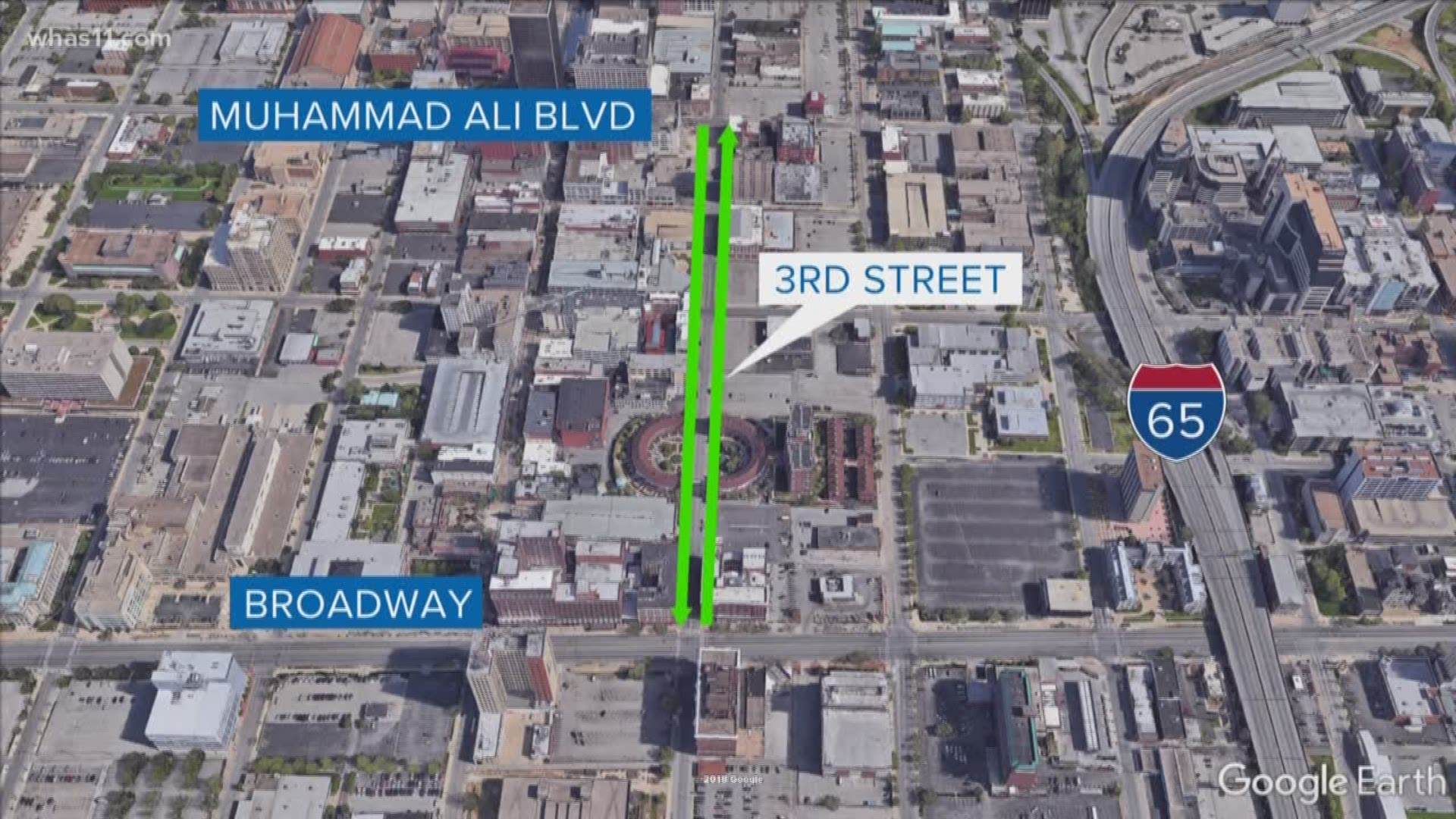 Metro Public Works has announced Third Street between Broadway and Muhammad Ali Boulevard will be converted to two-way traffic.