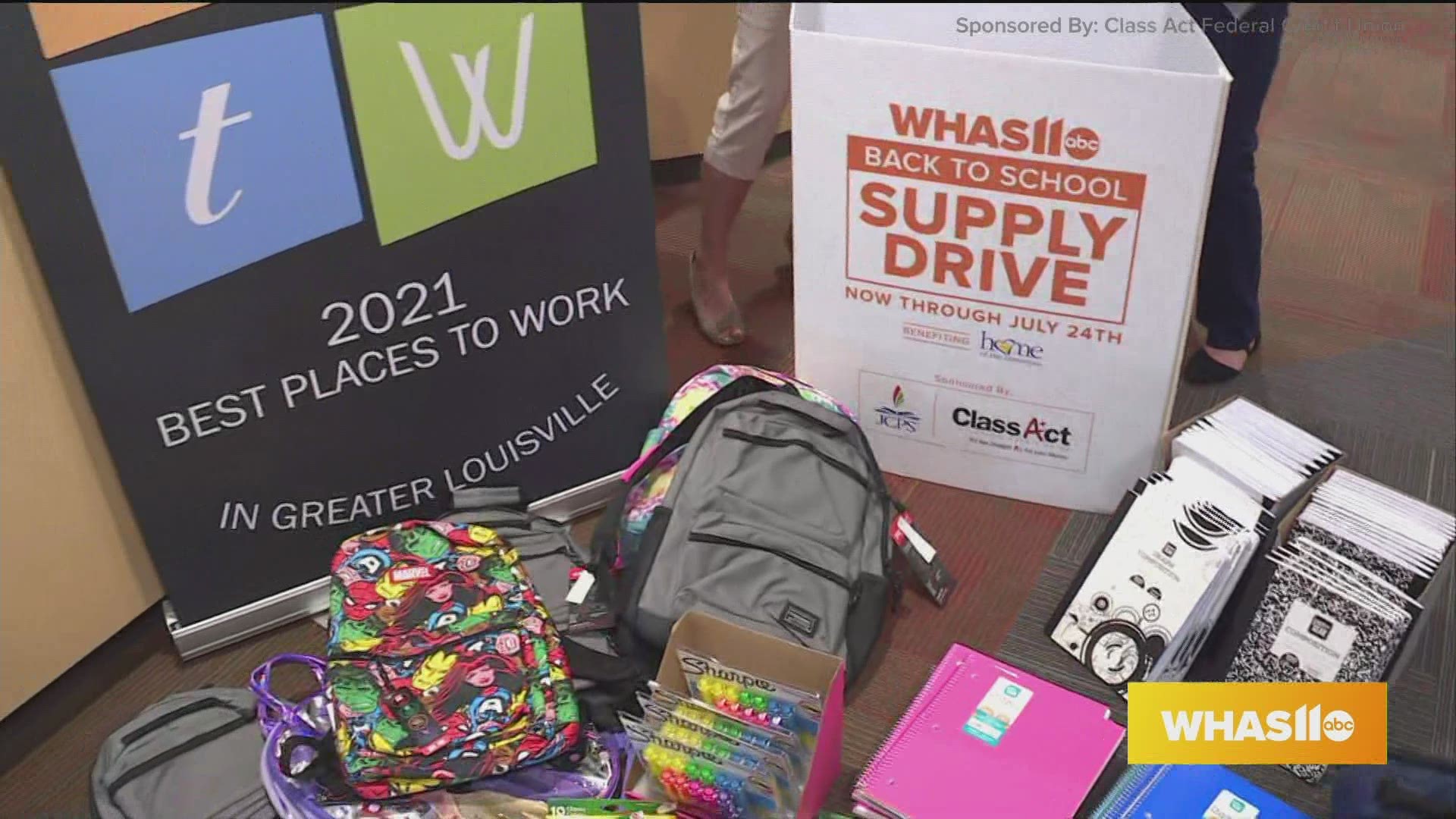 Class Act Federal Credit Union is accepting back to school supplies through July 24th, 2021. To make a monetary donation, text “SUPPLIES” to 502-582-7290.
