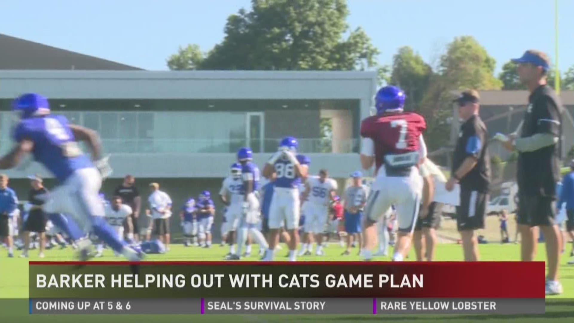 Barker helping out with Cats game plan