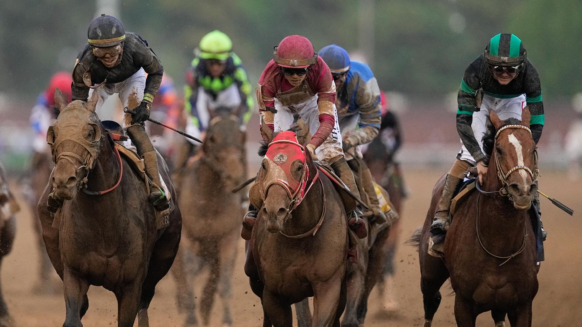 On Saturday alone, $320.5 million was bet at the track -- that's up from the more than $288 million bet at last year's Derby.