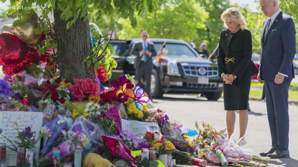 President Joe Biden, First Lady Jill Biden mourn victims of Buffalo attack