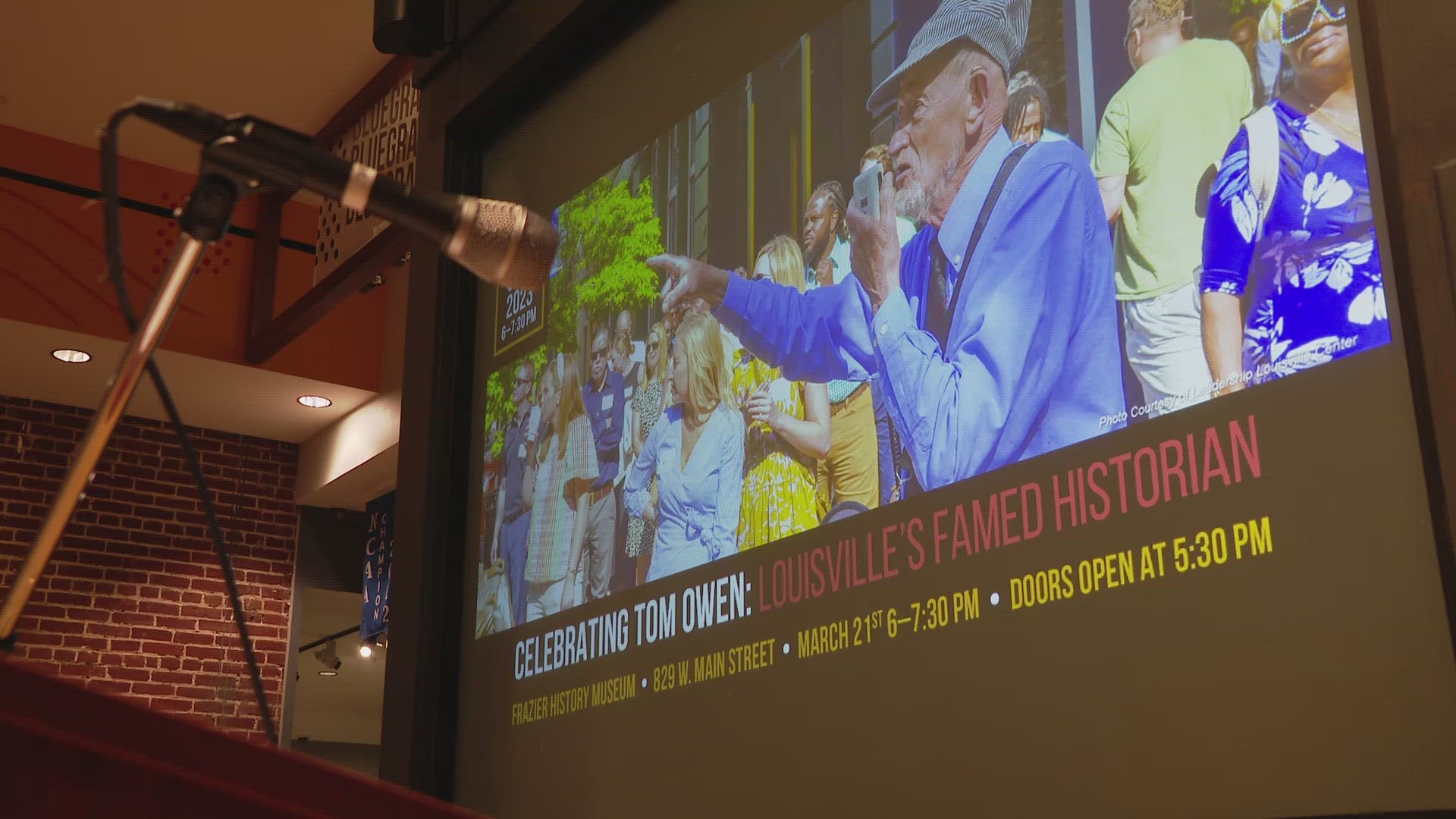 He has given tours and talks, teaching thousands of people about Louisville with care and enthusiasm for decades.