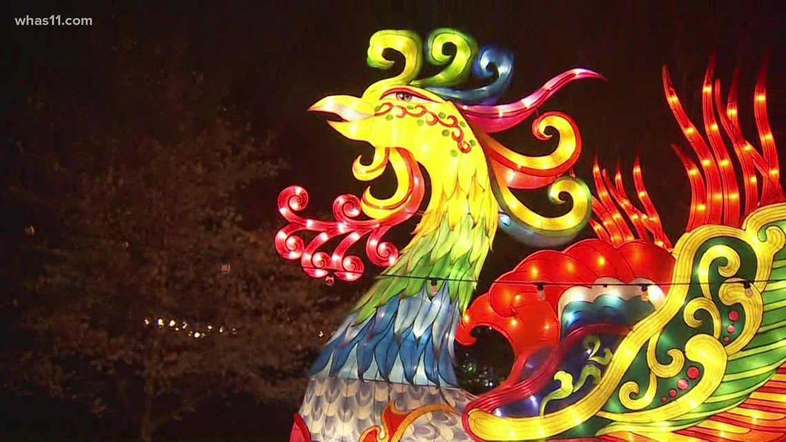 'Larger than life' | Stroll through Wild Lights displays at Louisville Zoo