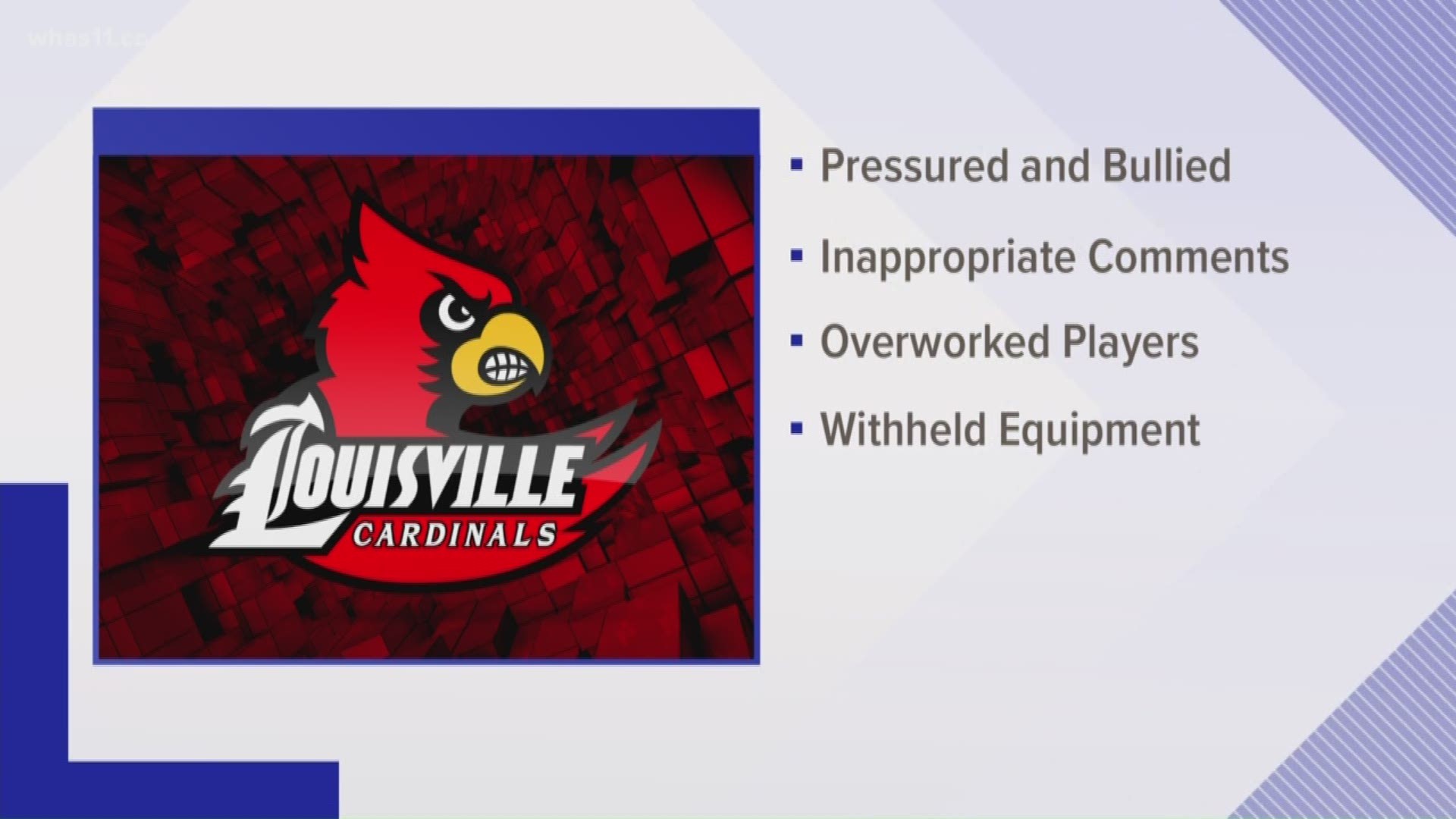 The University of Louisville released the findings of their investigation that led to the firing of longtime soccer coach, Rex Ecarma.
