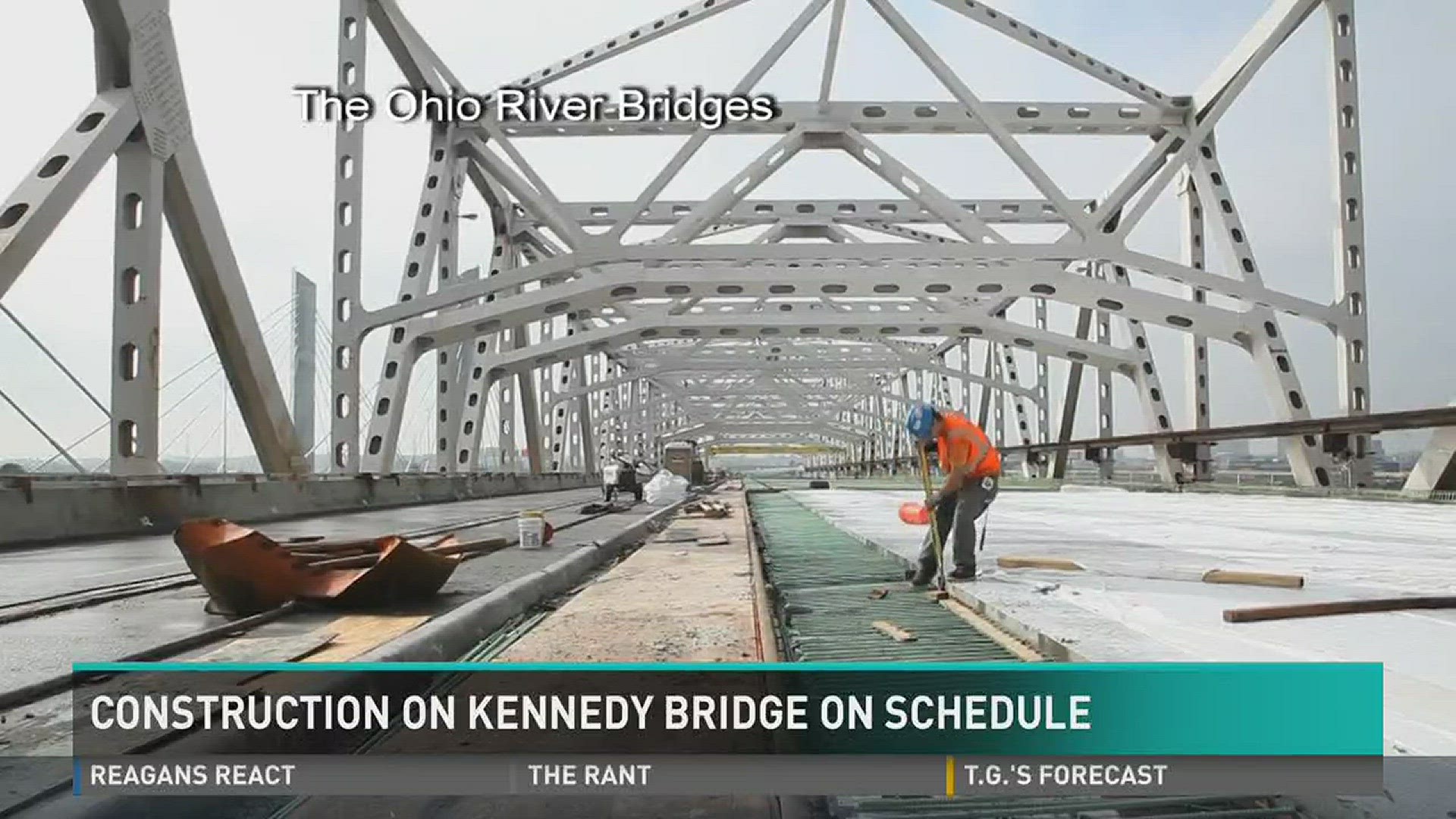 Construction on Kennedy Bridge on schedule