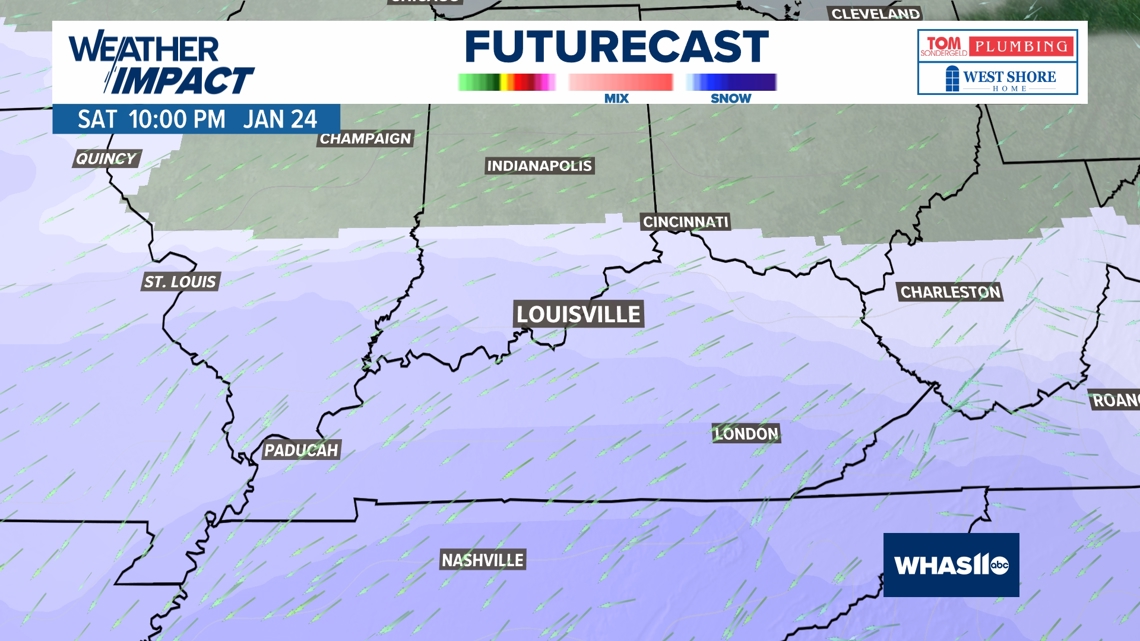 Weekend snow showers likely in Kentucky, southern Indiana; what you need to know