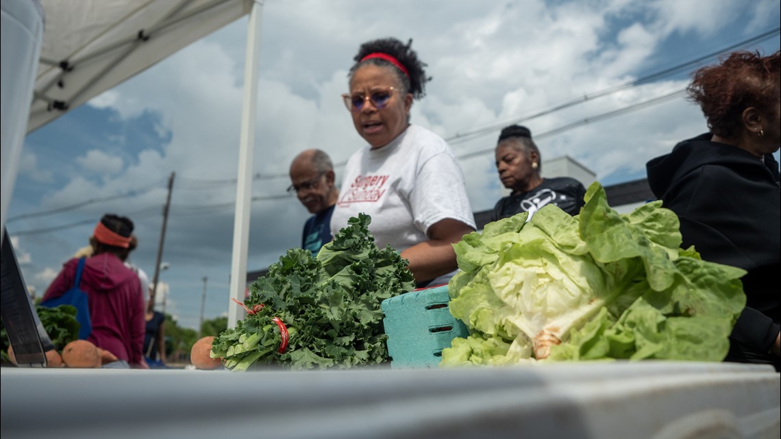 Louisville organizations host fresh produce giveaway for west end community