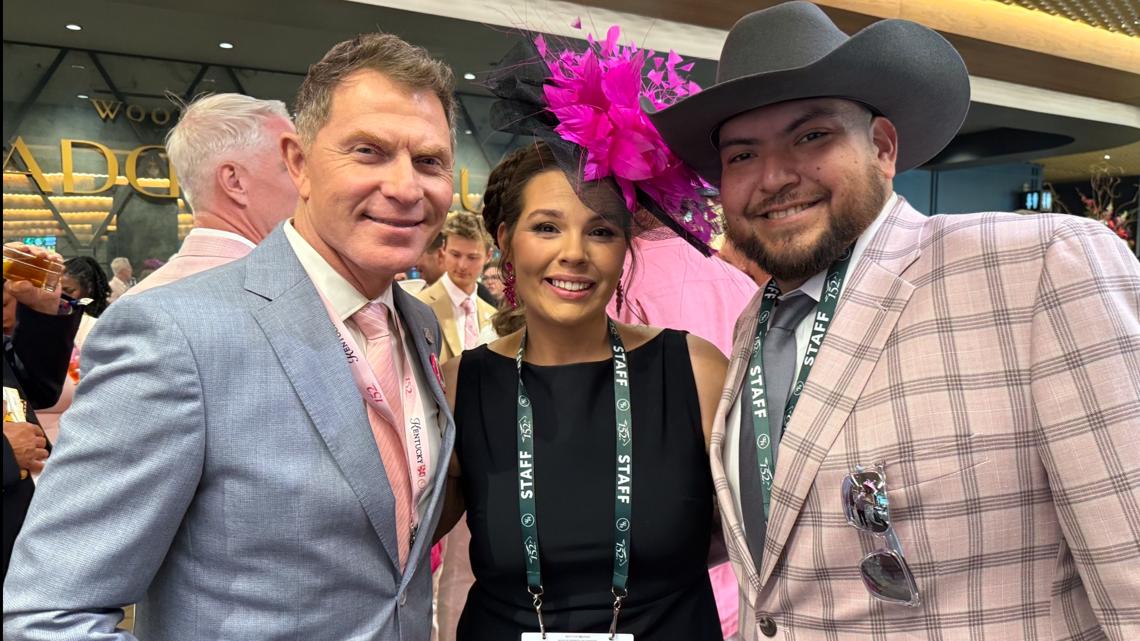 Celebrity chef tries Louisville business’ beloved cheesecake at Kentucky Derby
