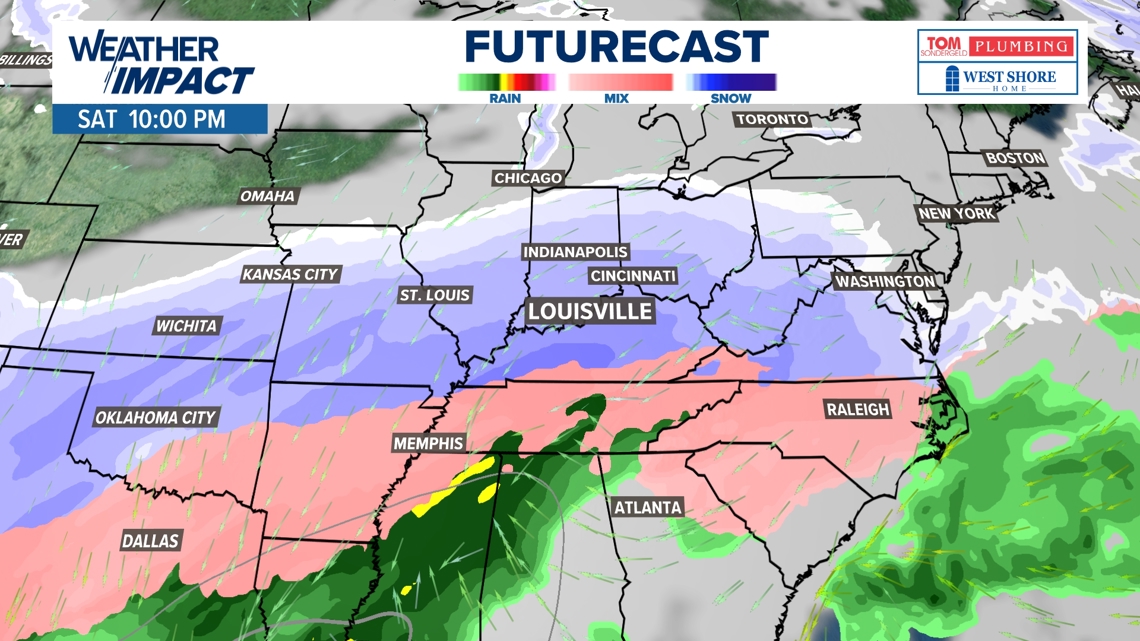 WEATHER IMPACT: First look at potential weekend snowfall totals