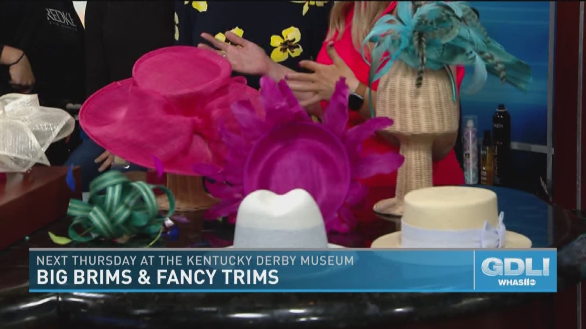 Big Brims and Fancy Trims is Thursday, April 4, 2019 at the Kentucky Derby Museum. The hat sample sale starts at 5:30 PM, but they'll have popup shops and complimentary cocktails and hors d'oeuvres at 4:30 PM.