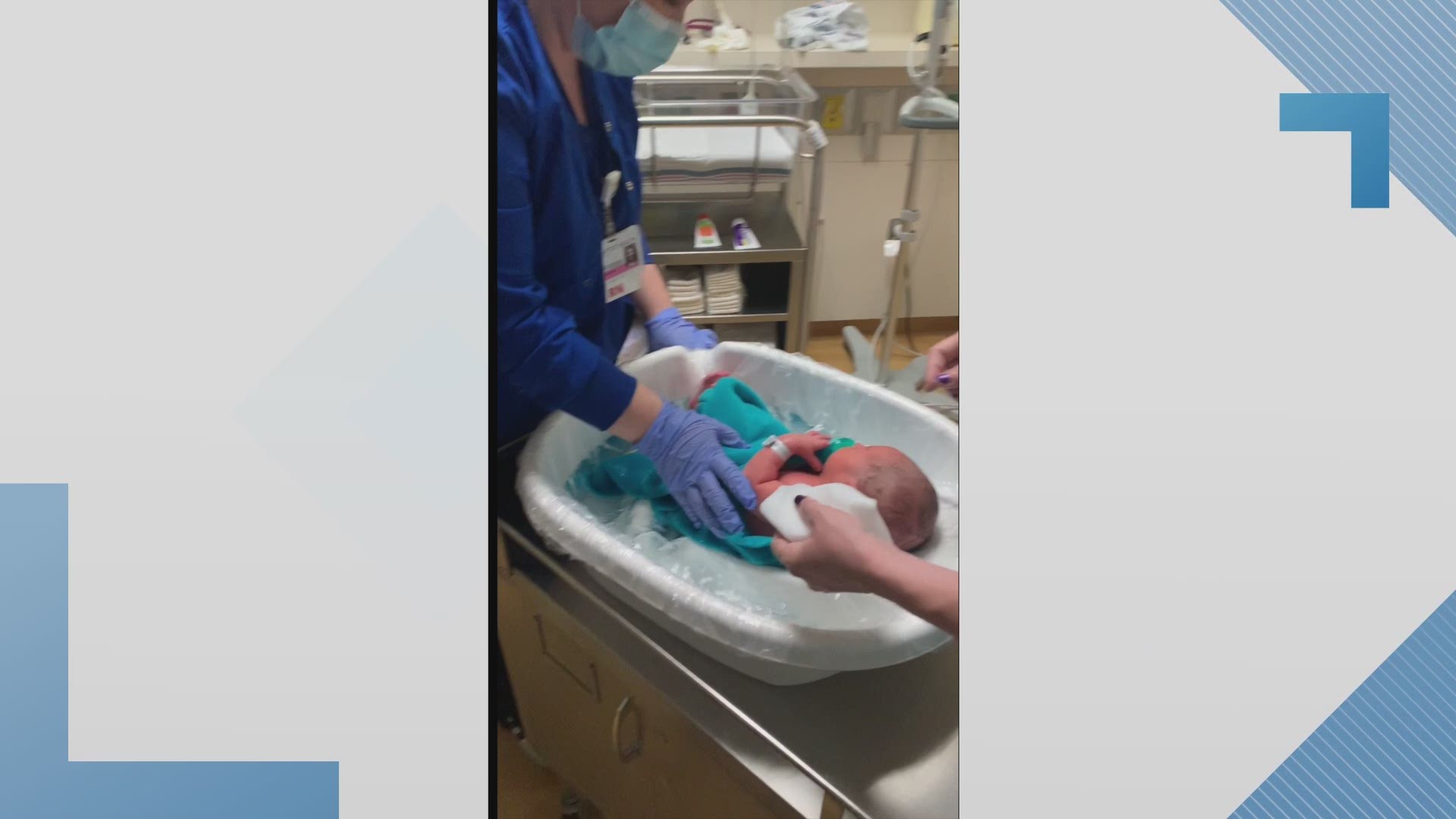 Baptist Health is implementing a new method of bathing newborns that gives them more comfort and security.