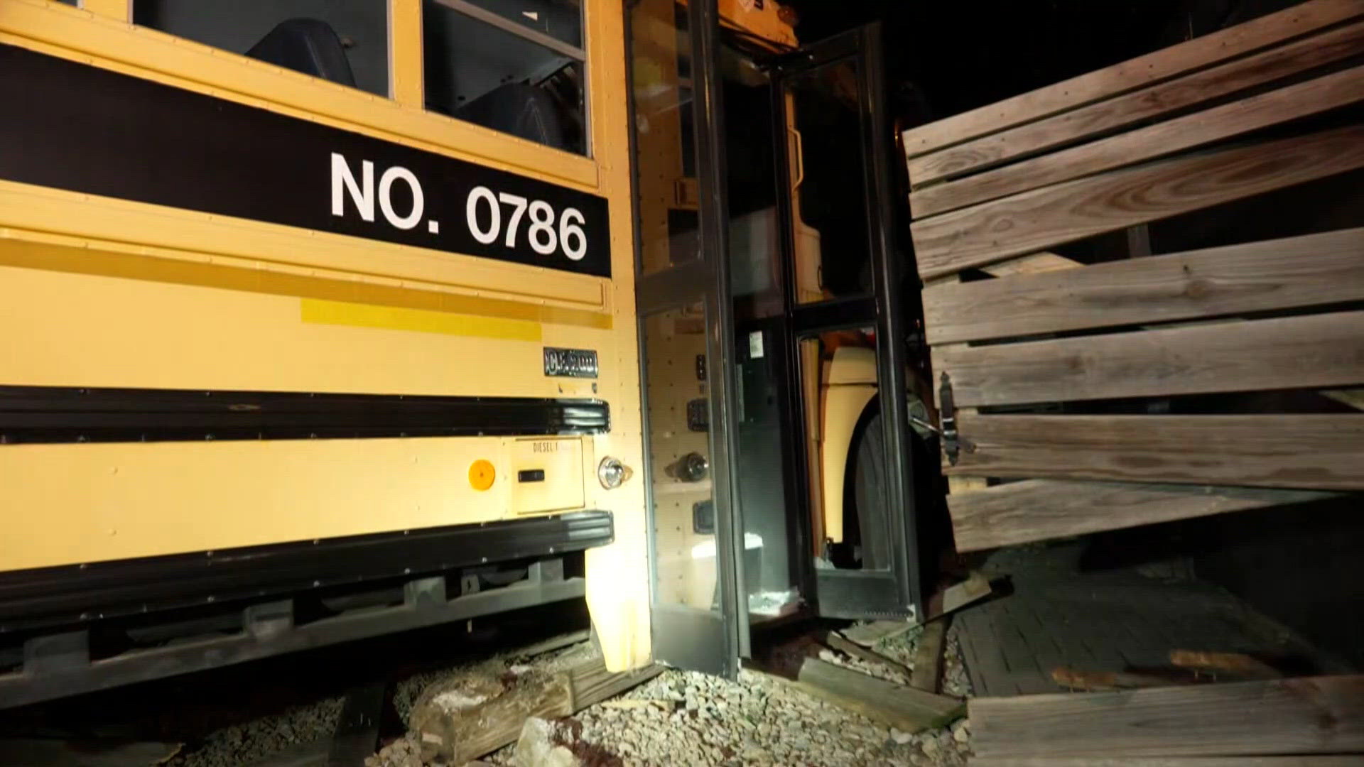Stolen JCPS school bus crashes into Butchertown business | whas11.com