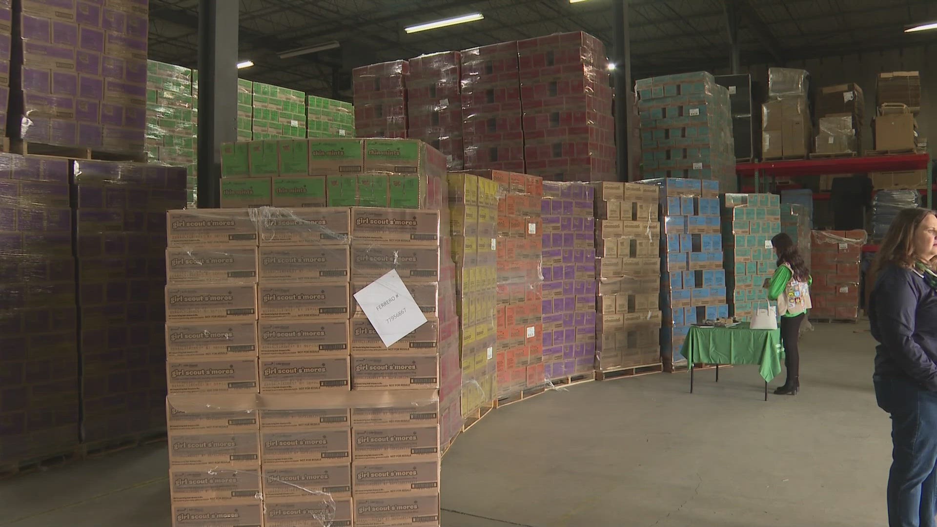 The cookie warehouse, over on Bluegrass Parkway, will see more than 1 million boxes of cookies from March 16-April 30.