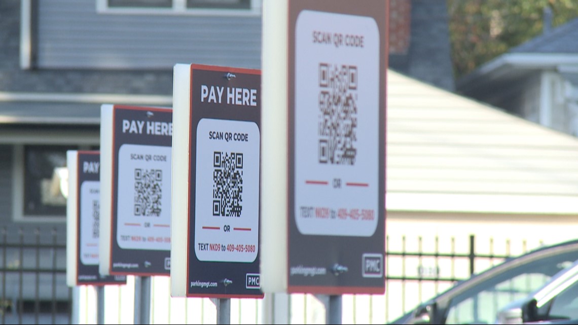 Expensive QR code parking lots in Louisville