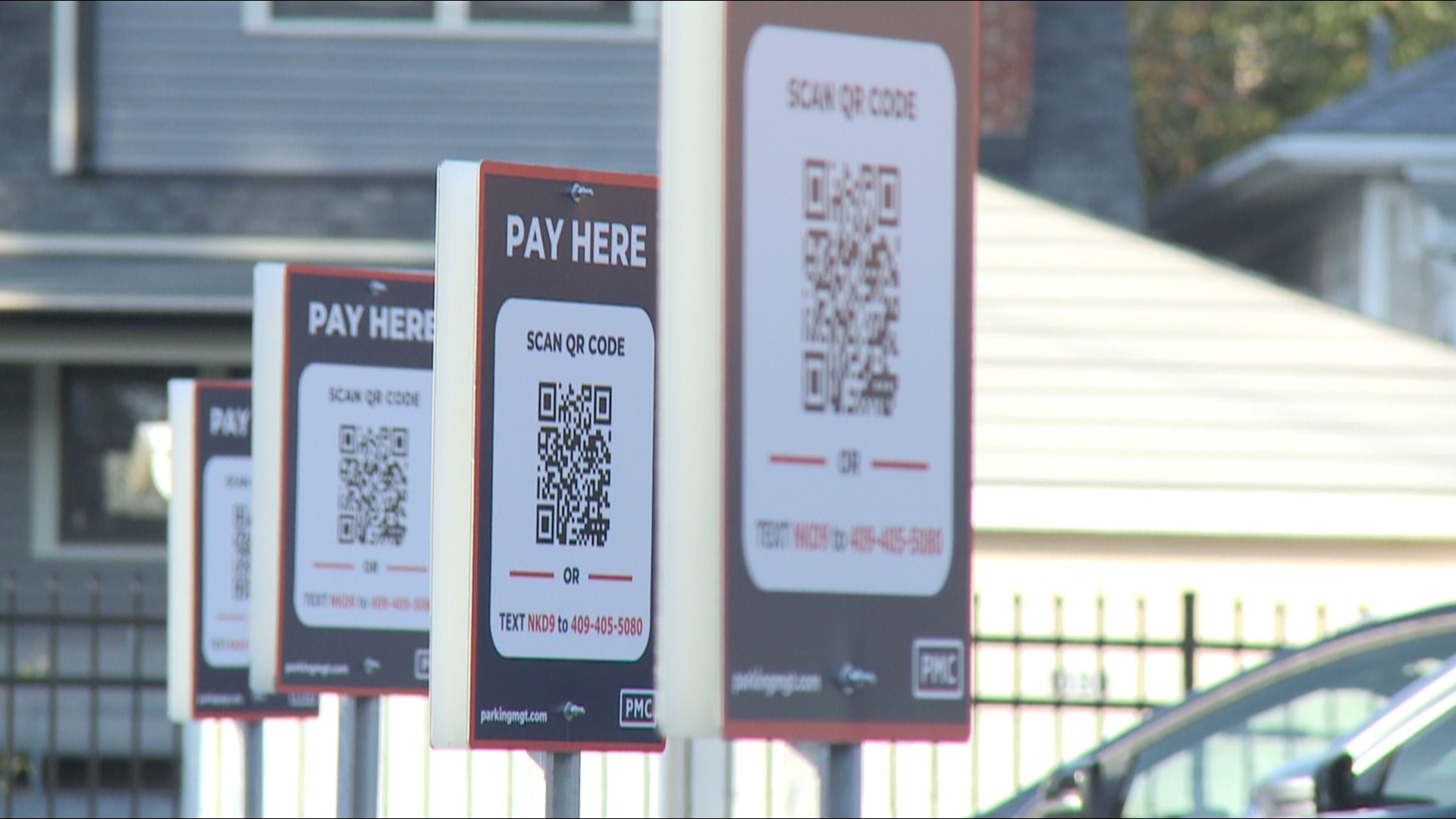 Although these QR code marked parking lots are expensive, they have some appeal to Louisville property owners.