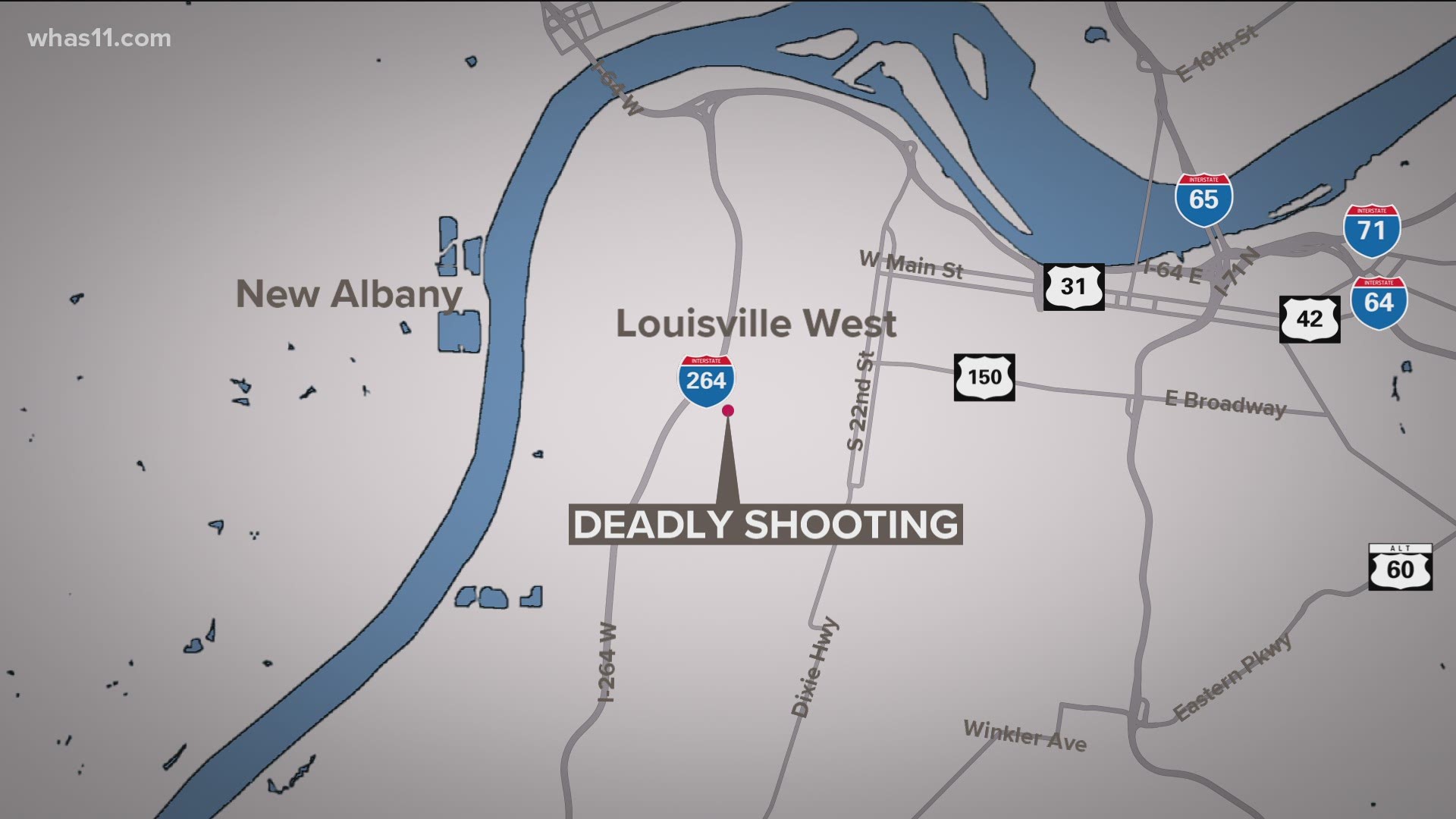 Police say a man was pronounced dead at the scene of a shooting in the 3200 block of West Kentucky Street early Saturday.