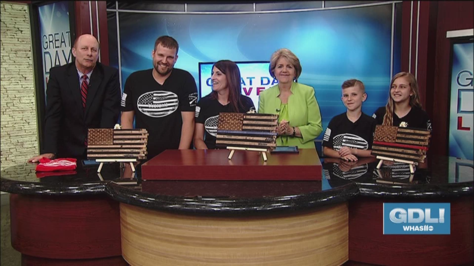 Veteran Chris Cruise and his family joins us in the Great Day Live studio to show off their handcrafted American flags made from bourbon barrels. In addition to making patriotic products, the family-owned business also provides a supportive workplace and 