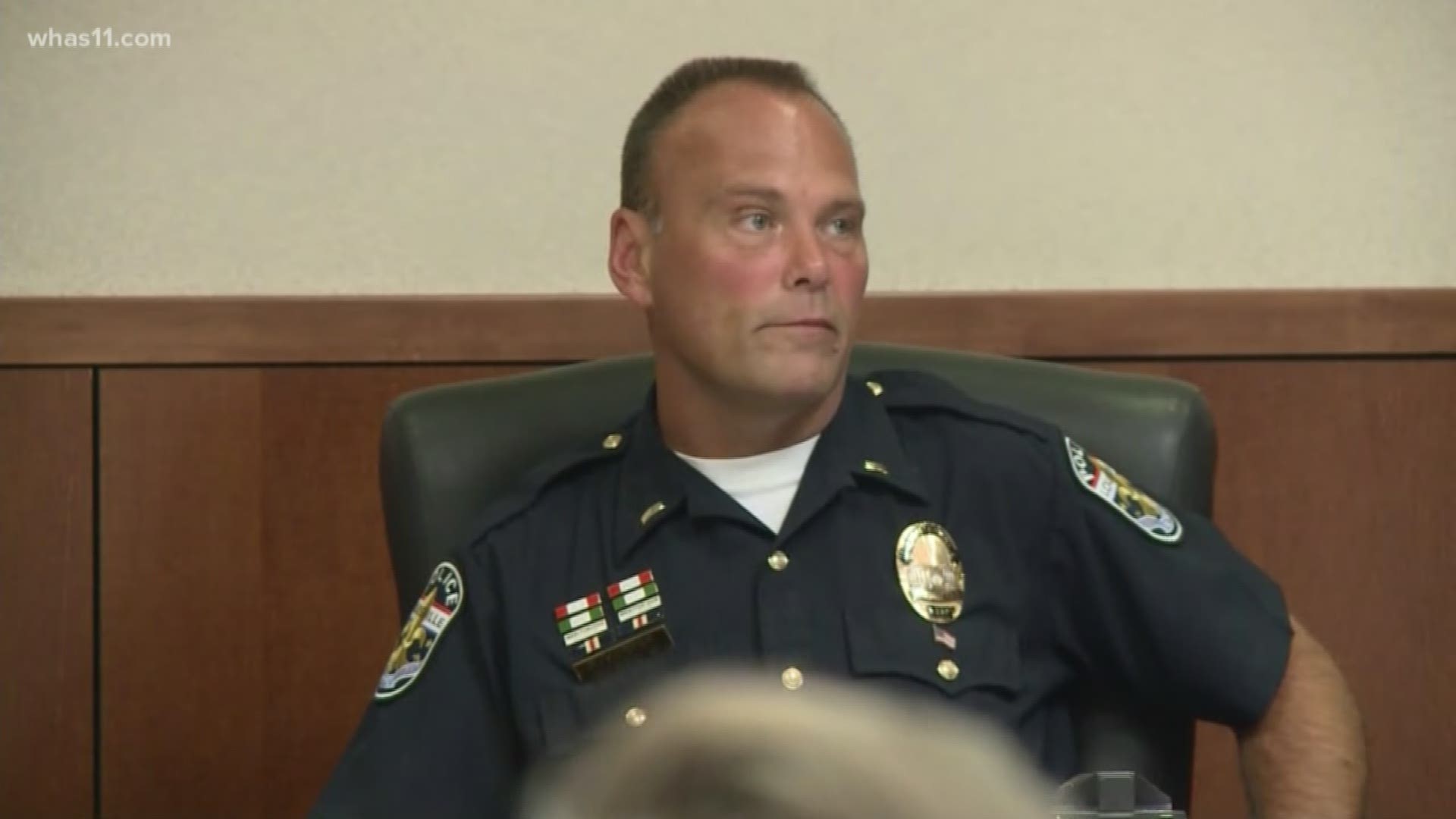 Lt. Jimmy Harper became emotional as he made his case to the jury explaining why he believes he was demoted. 