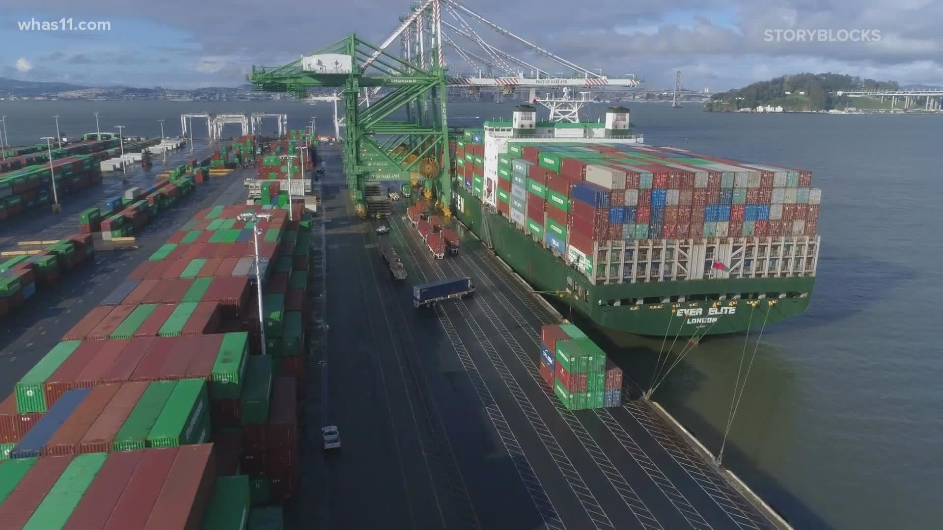 Increased volume moving through the ports has overwhelmed the supply chain across the board.