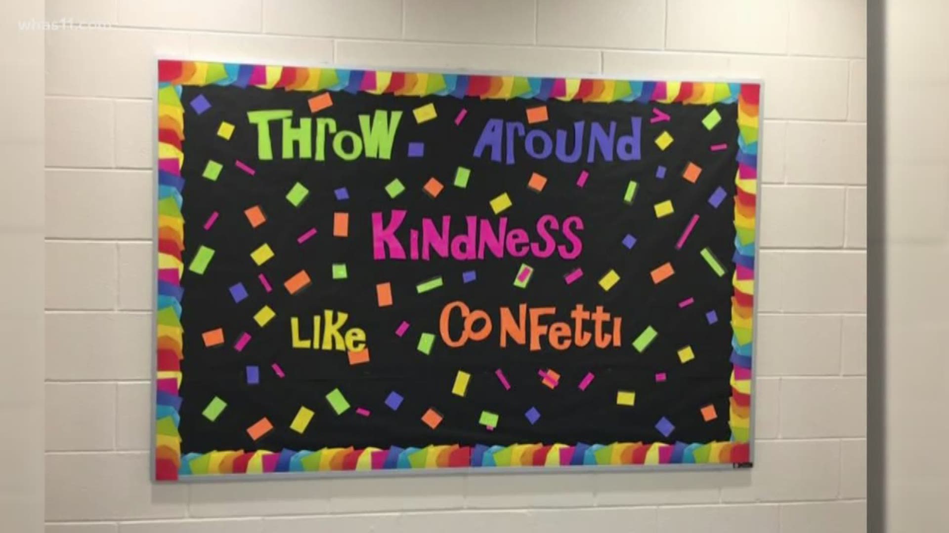 Elementary school club spreading kindness
