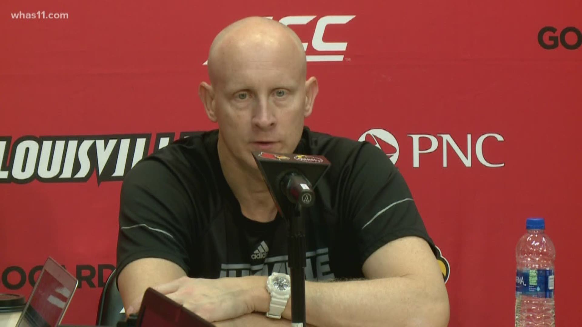 Louisville head coach Chris Mack says the school is taking the threat, made over a $15 dollar bet, is being taken seriously.