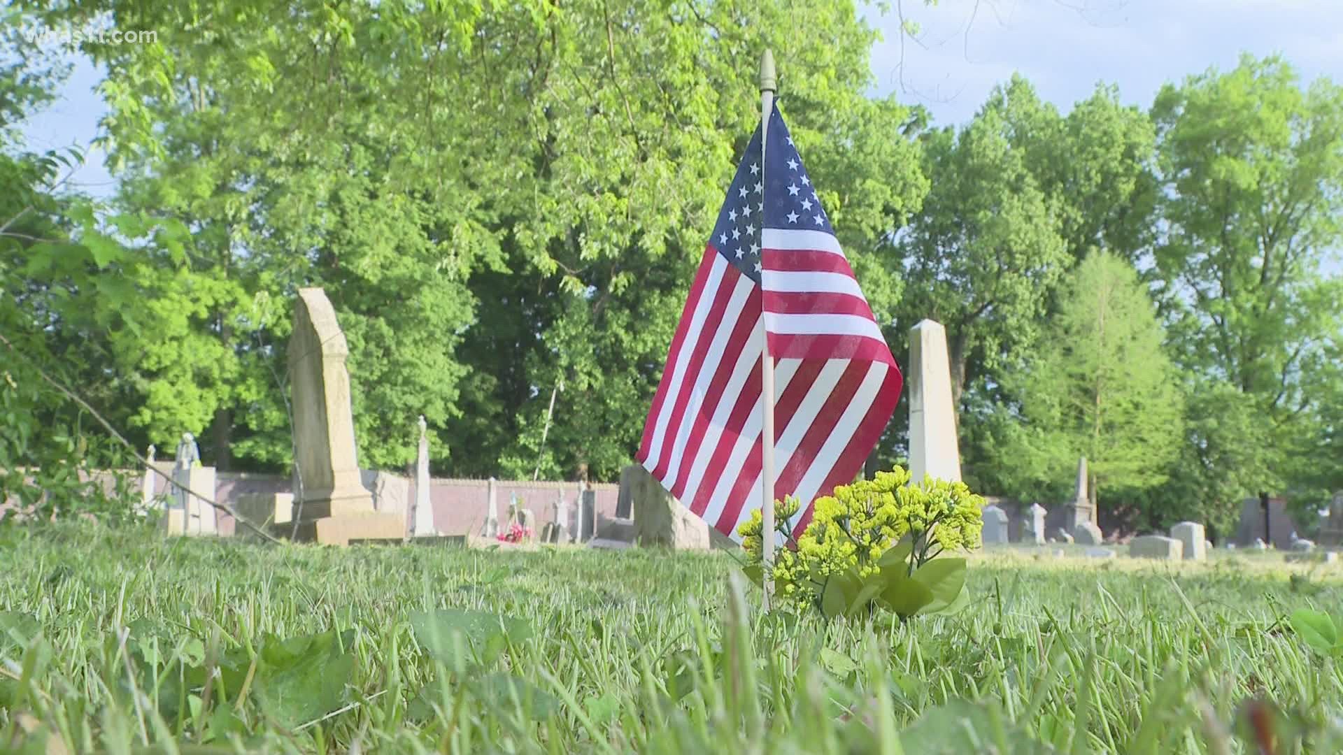For an hour this afternoon, volunteers are going to place flags on the graves of fallen veterans. It’s a tradition that goes back about 5 years.