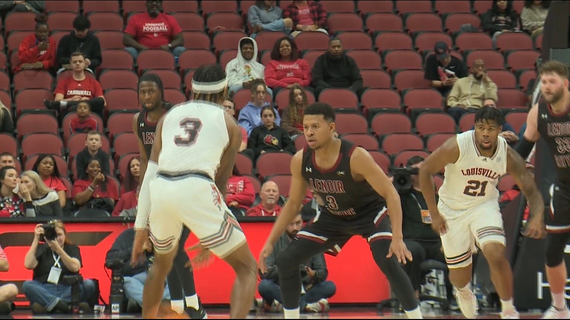 Men's Basketball Shocks Louisville in Sullivan's Return - Lenoir-Rhyne  University Athletics