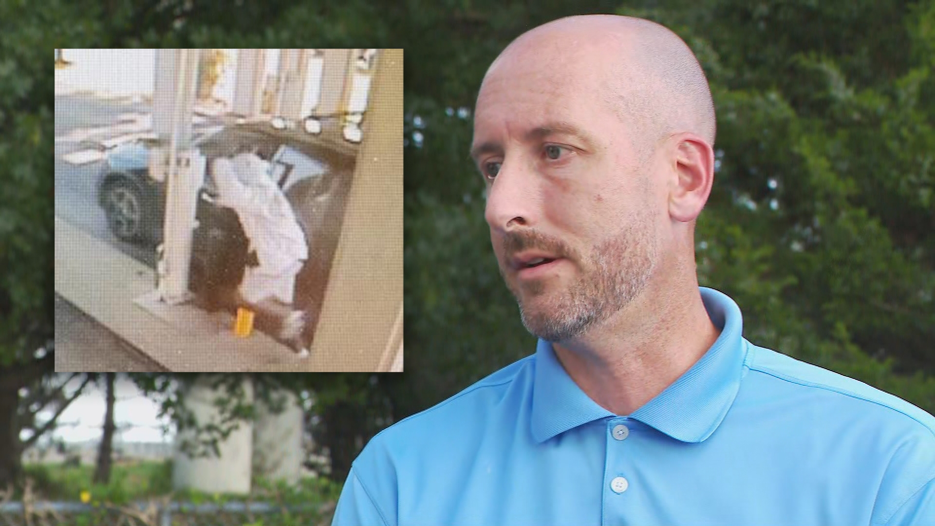 Brandon Strong said the suspect threatened to kill his wife if the bank's tellers didn't give him $20,000.