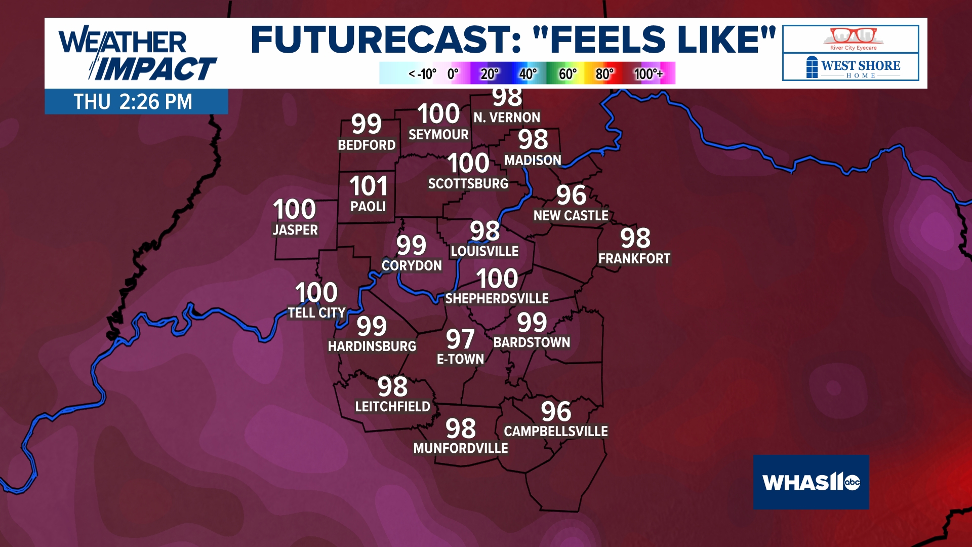 Heat Advisory issued in several Kentucky and Indiana counties. Here's ...