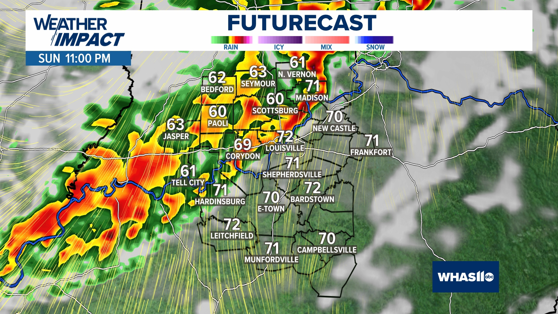 Strong storms possible this weekend in Kentucky, Indiana | whas11.com